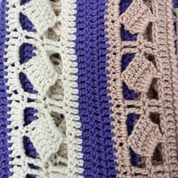Trellis Handmade Crochet Blanket - Picture 5 of 5